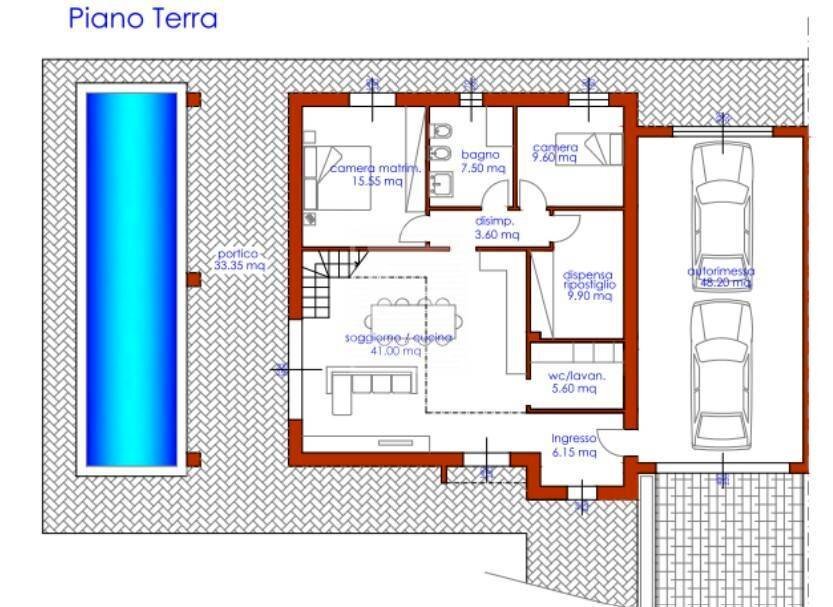 Foto 12 - Villa Via dei Laghi
 
4, Muscoline - planimetria 1