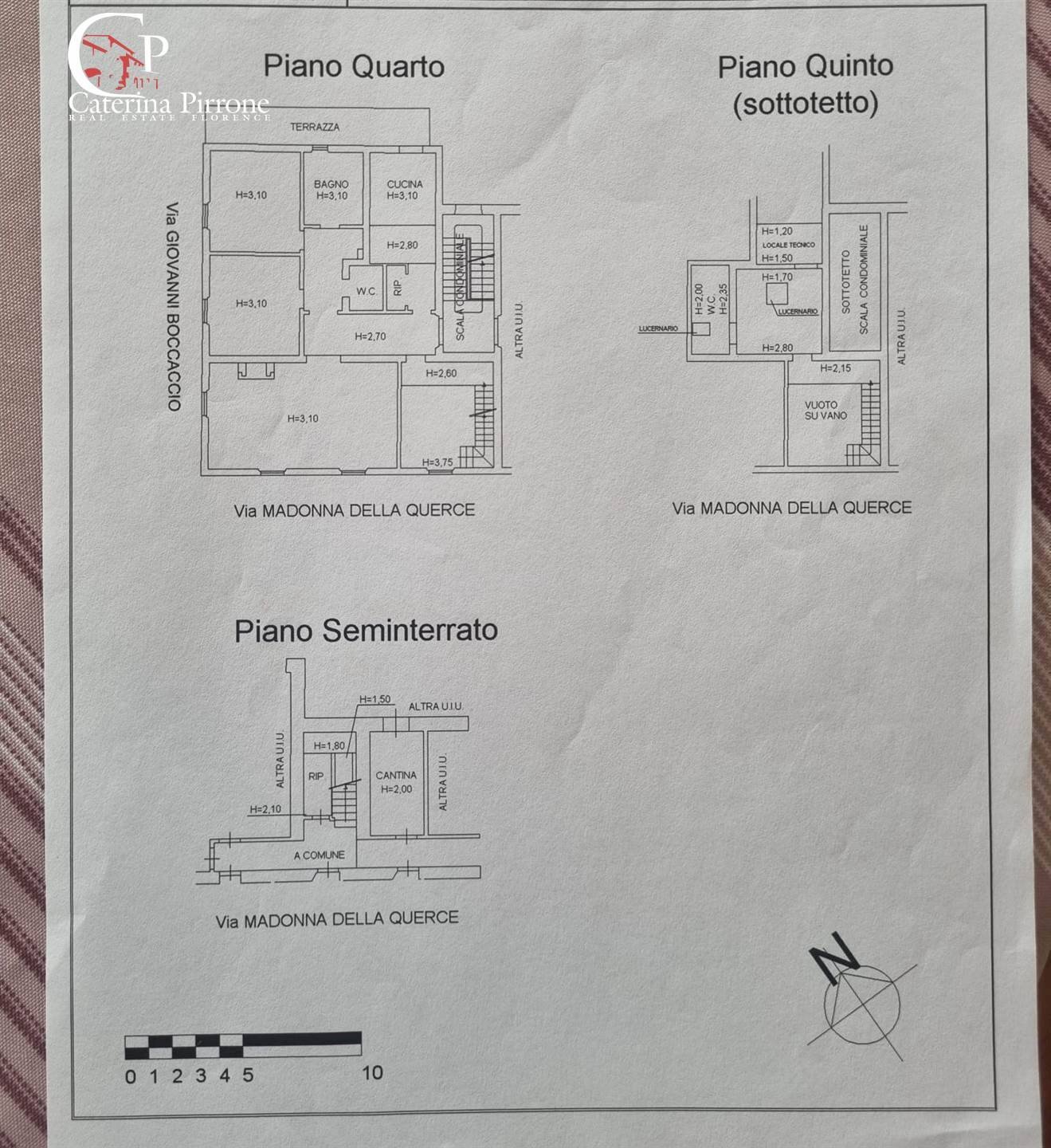 Foto 37 - Appartamento via Madonna della Querce
 
10, Firenze - planimetria 1