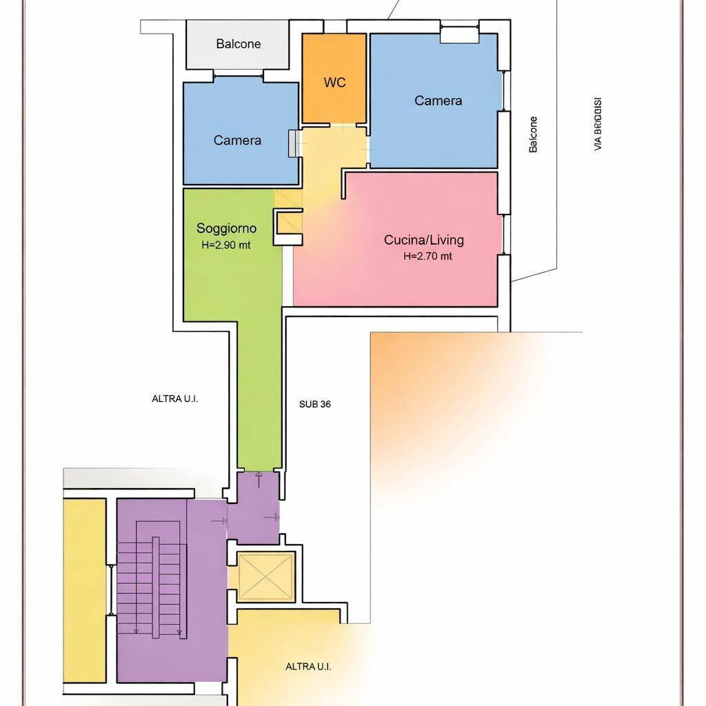 Foto 18 - Quadrilocale Via Brindisi
 
1, Acerra - planimetria 1