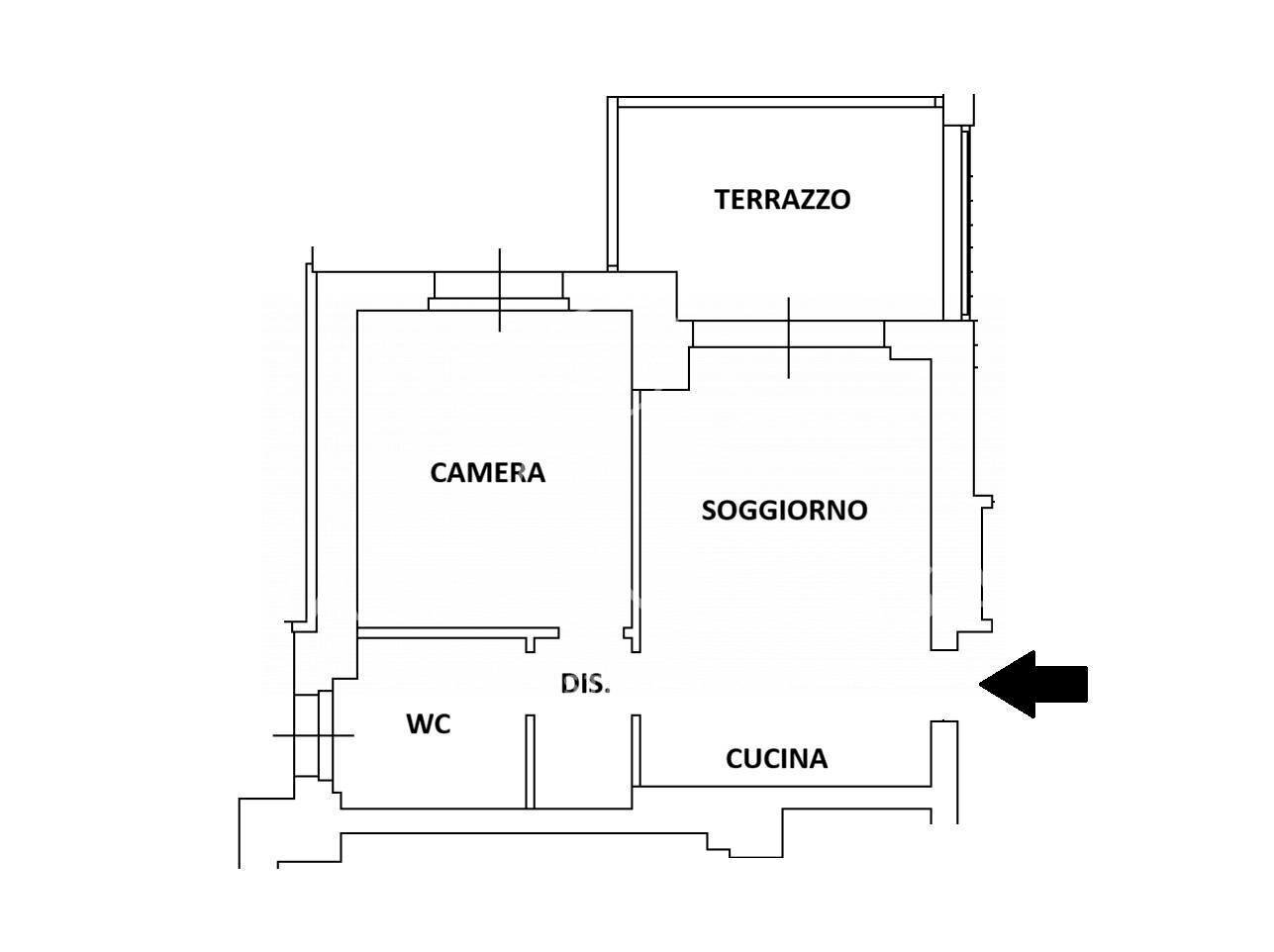 Foto 9 - Bilocale Via San Rocco
 
8, Segrate - planimetria 1