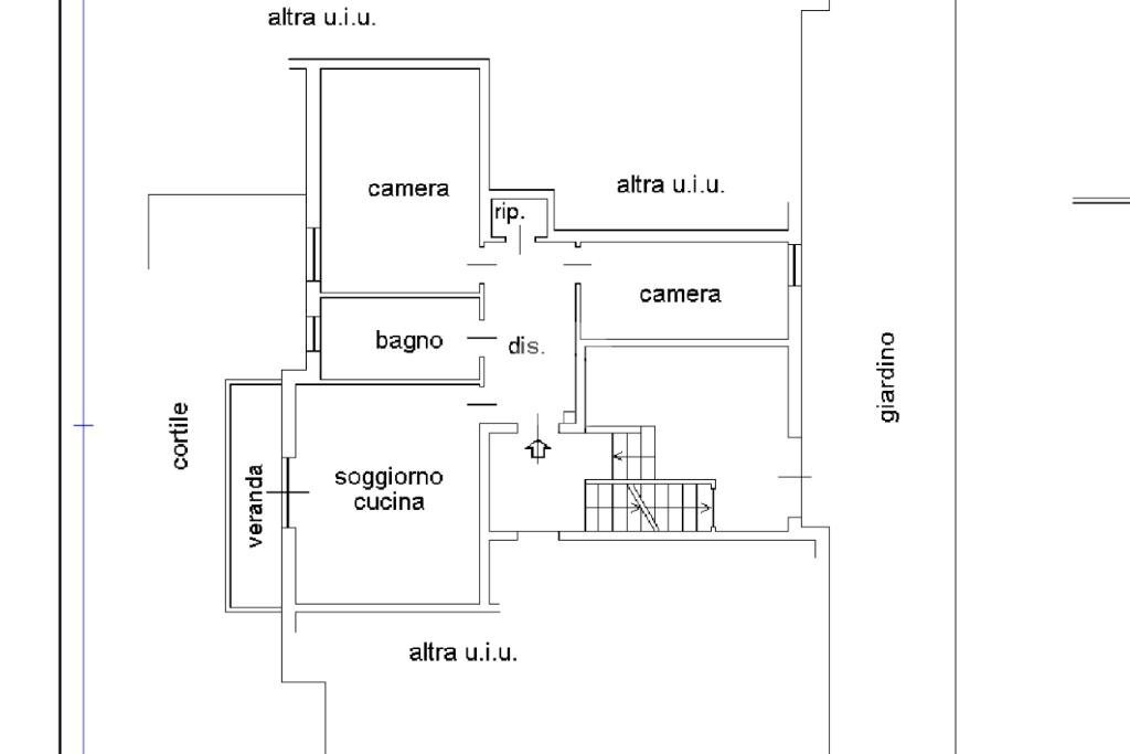 Three-room apartment Via San Sebastiano, Volvera - floor plans 1