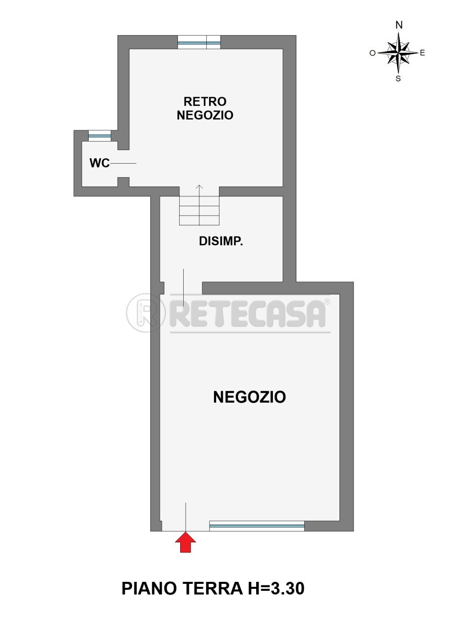 PLANIMETRIA - Locale Commerciale Via San Marco 145, Padova - planimetria 1