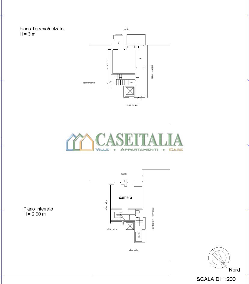 planimetria - Bilocale Via Bainsizza 7, Torino (zona Santa Rita) - planimetria 1