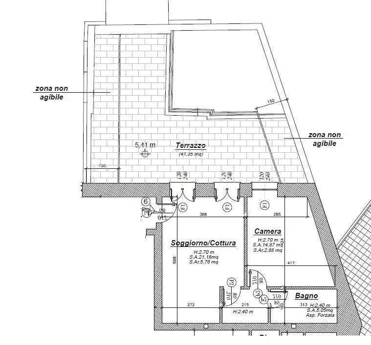 plan.JPG - Three-room apartment Viale Dante Alighieri 27, Sestri Levante - floor plans 1