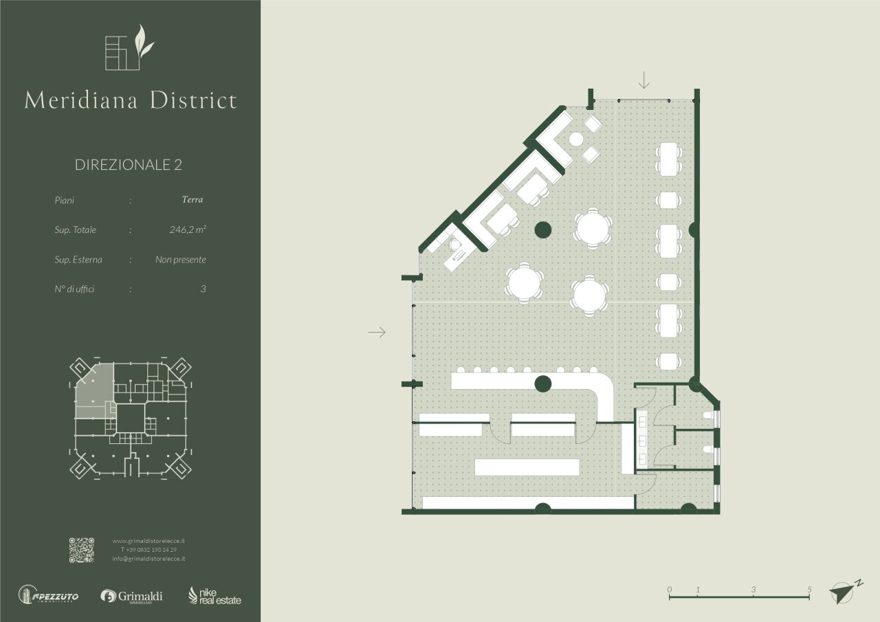 Meridiana district Piano Terra - Locale 2_page-000 - Commercial Premises Via Ada Cudazzo 103, Lecce - floor plans 1