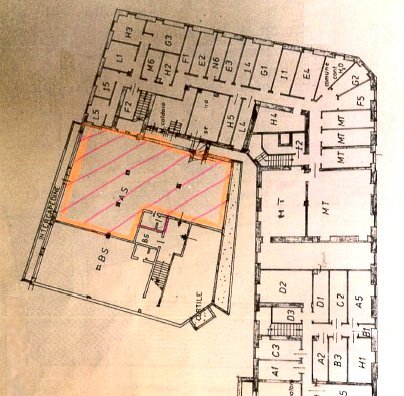 Planimetria magazzino.png - Laboratory Corso Bramante 59, Torino (neighborhood San Salvario) - floor plans 1