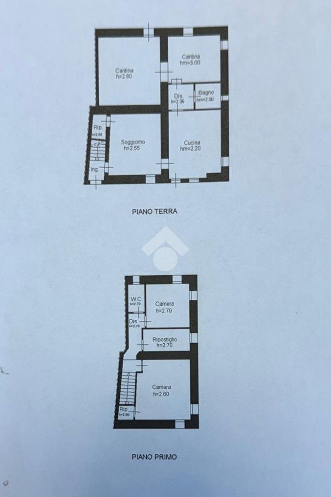 Casa semi indipendente Via Savignano di Rigo Aia Bella, Sogliano al Rubicone - planimetria 1