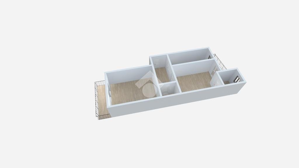 Bilocale Corso Volta, Asti - planimetria 1