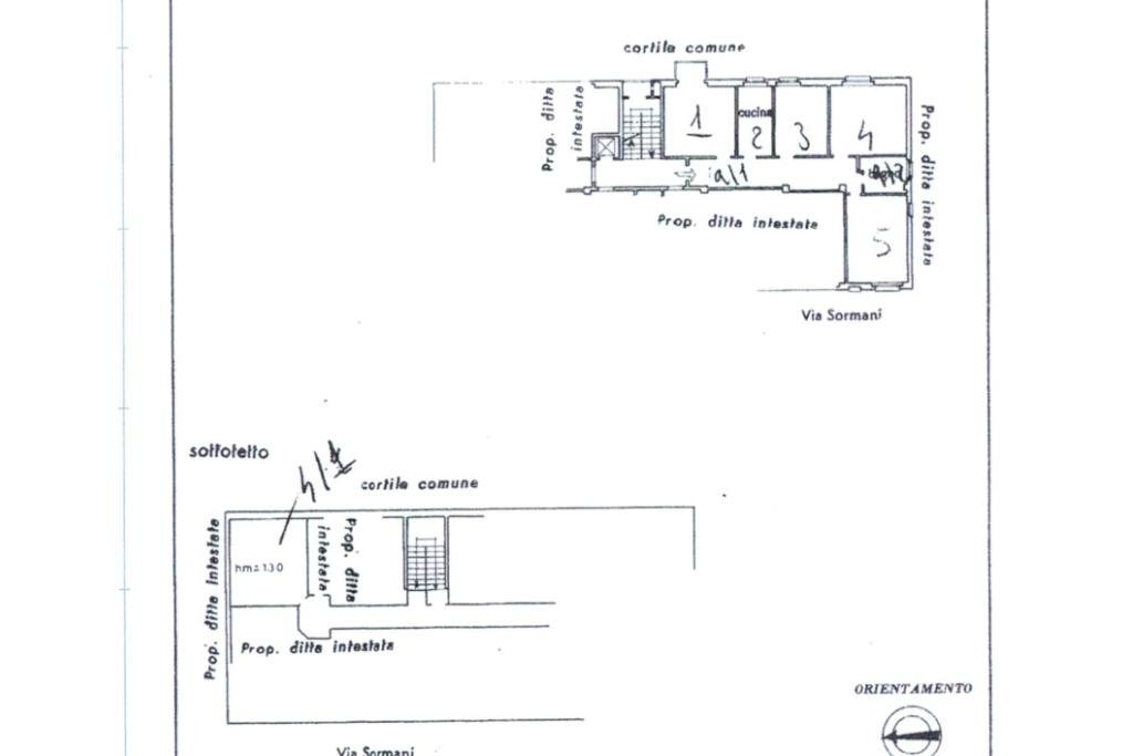 Four-room apartment Via Ninfea, Cusano Milanino - floor plans 1