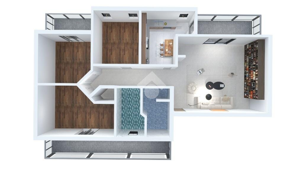 Four-room apartment Via Monte Nevoso, Rho - floor plans 1