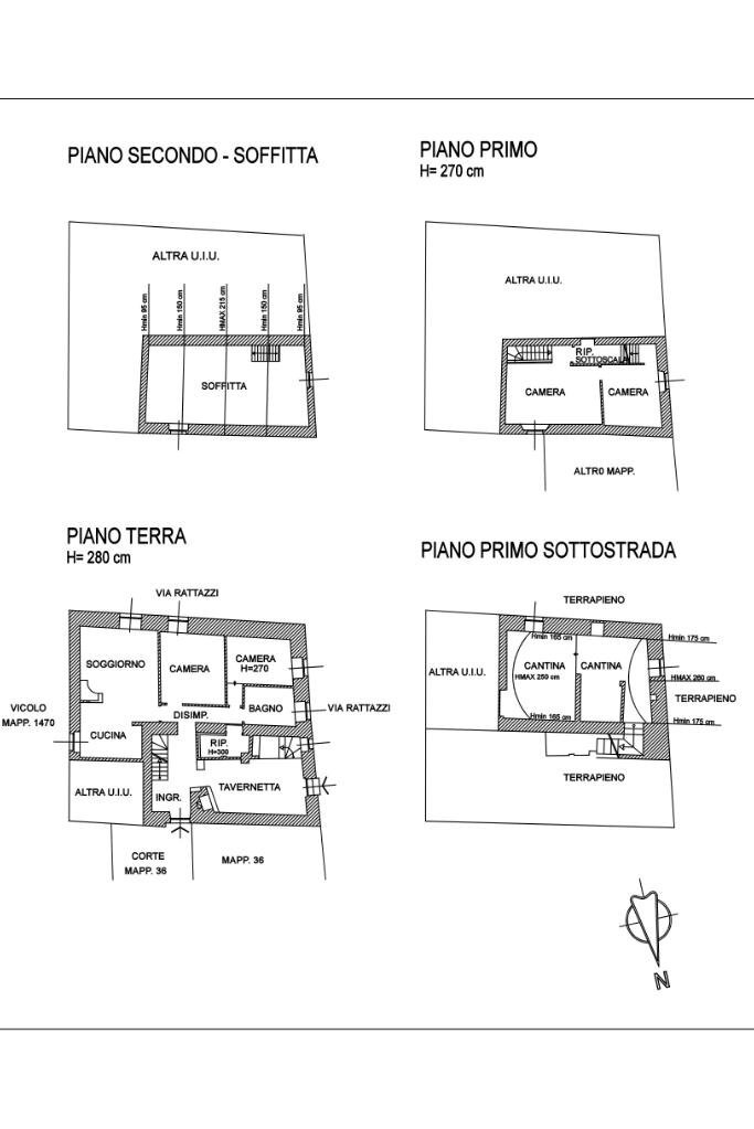 Casa indipendente Via Rattazzi, Viguzzolo - planimetria 1