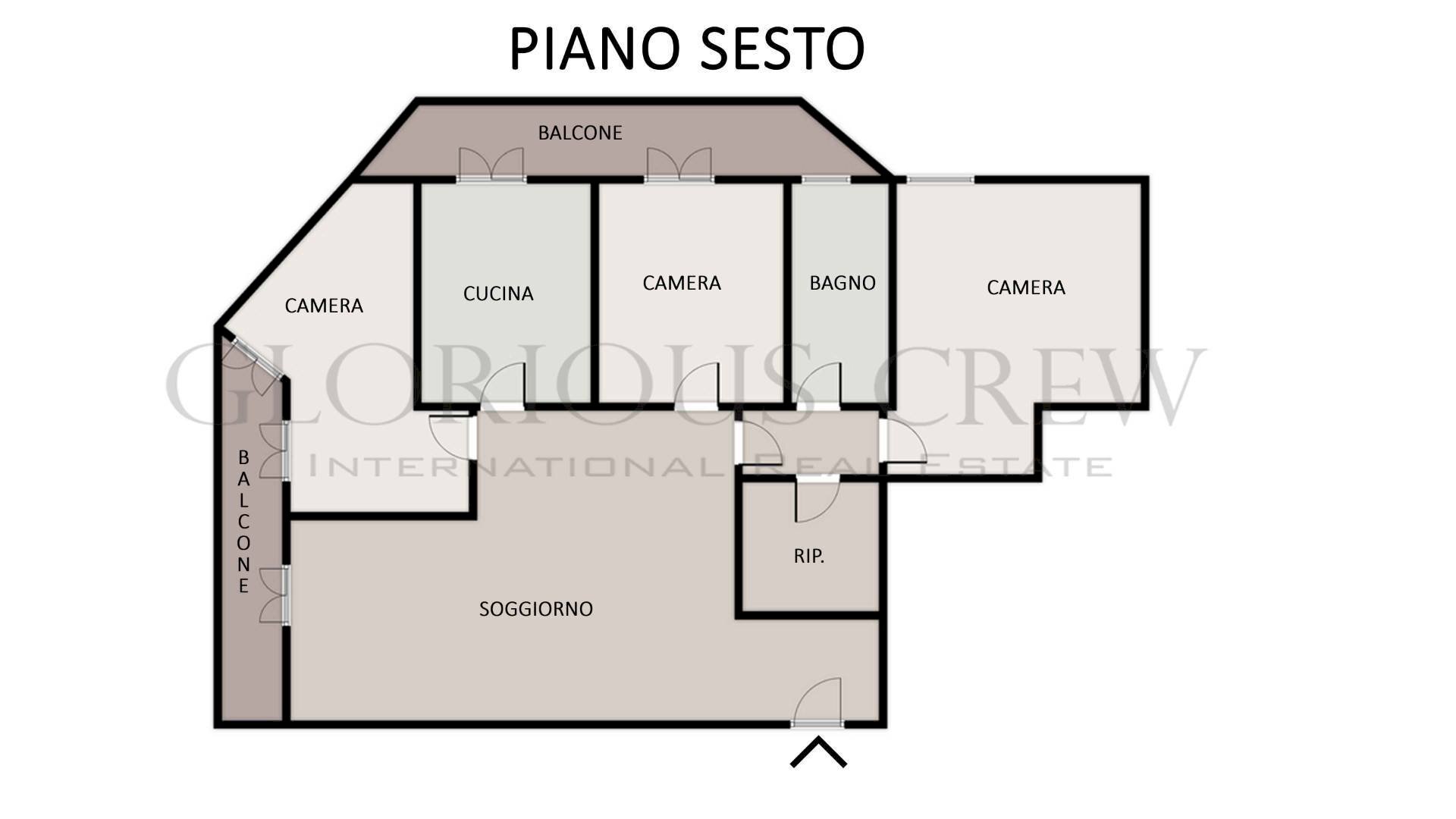 Foto 16 - Quadrilocale Via Cantore, Monza - planimetria 1