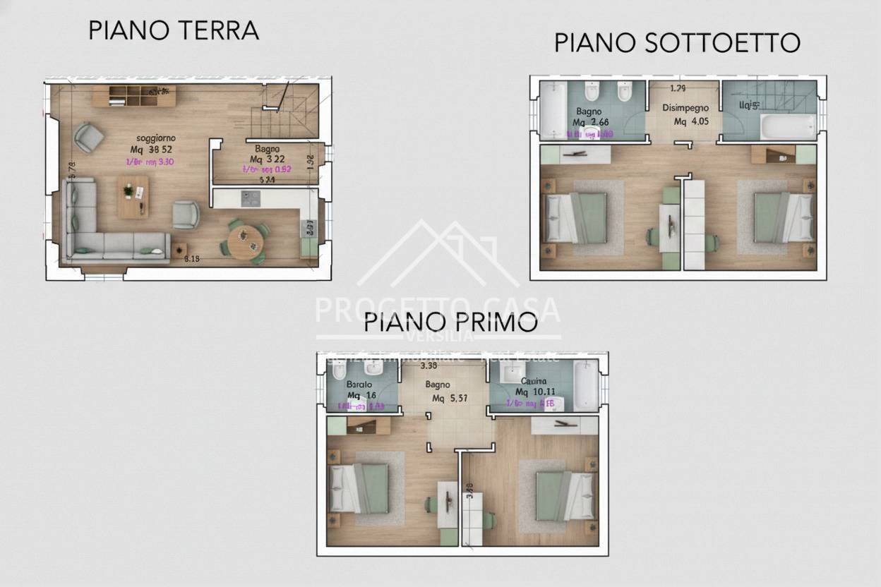 Foto 22 - Independent house via MONTEGABBERI, Pietrasanta - floor plans 1