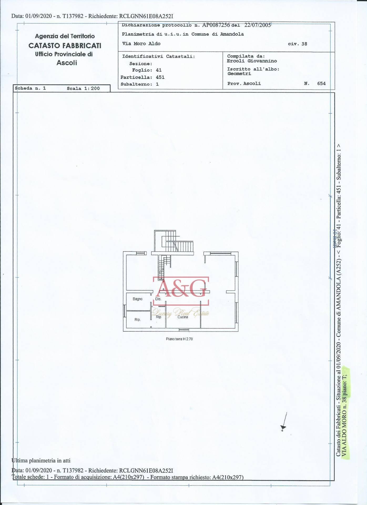 Foto 45 - Villa Via Aldo Moro
 
38, Amandola - planimetria 1