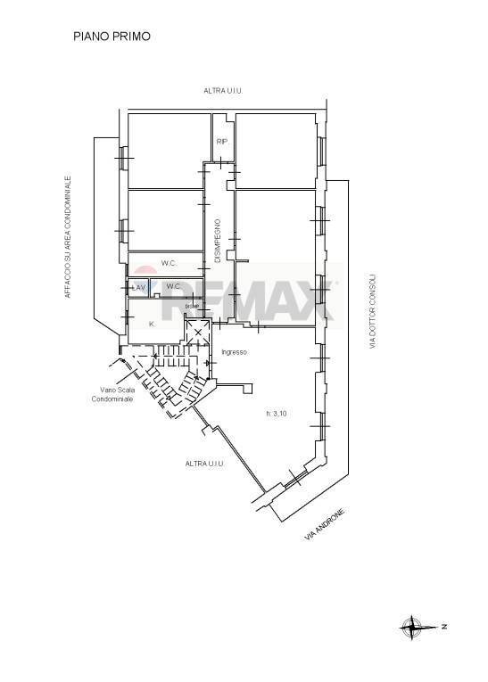 Pianta 2D - Appartamento Via Androne
 
27, Catania - planimetria 1