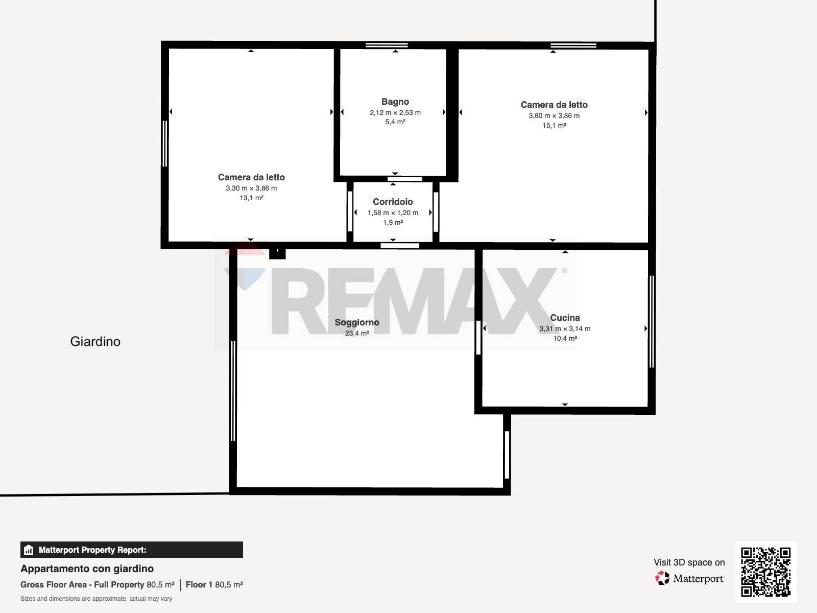 Pianta 2D - Four-room apartment VIA SOLFERINO
 
8, Marsciano - floor plans 1