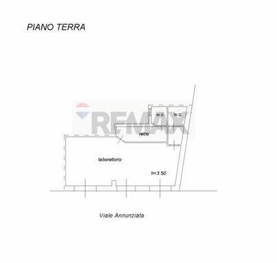 Pianta 2D - Locale Commerciale viale annunziata
 
59, Priolo Gargallo - planimetria 1