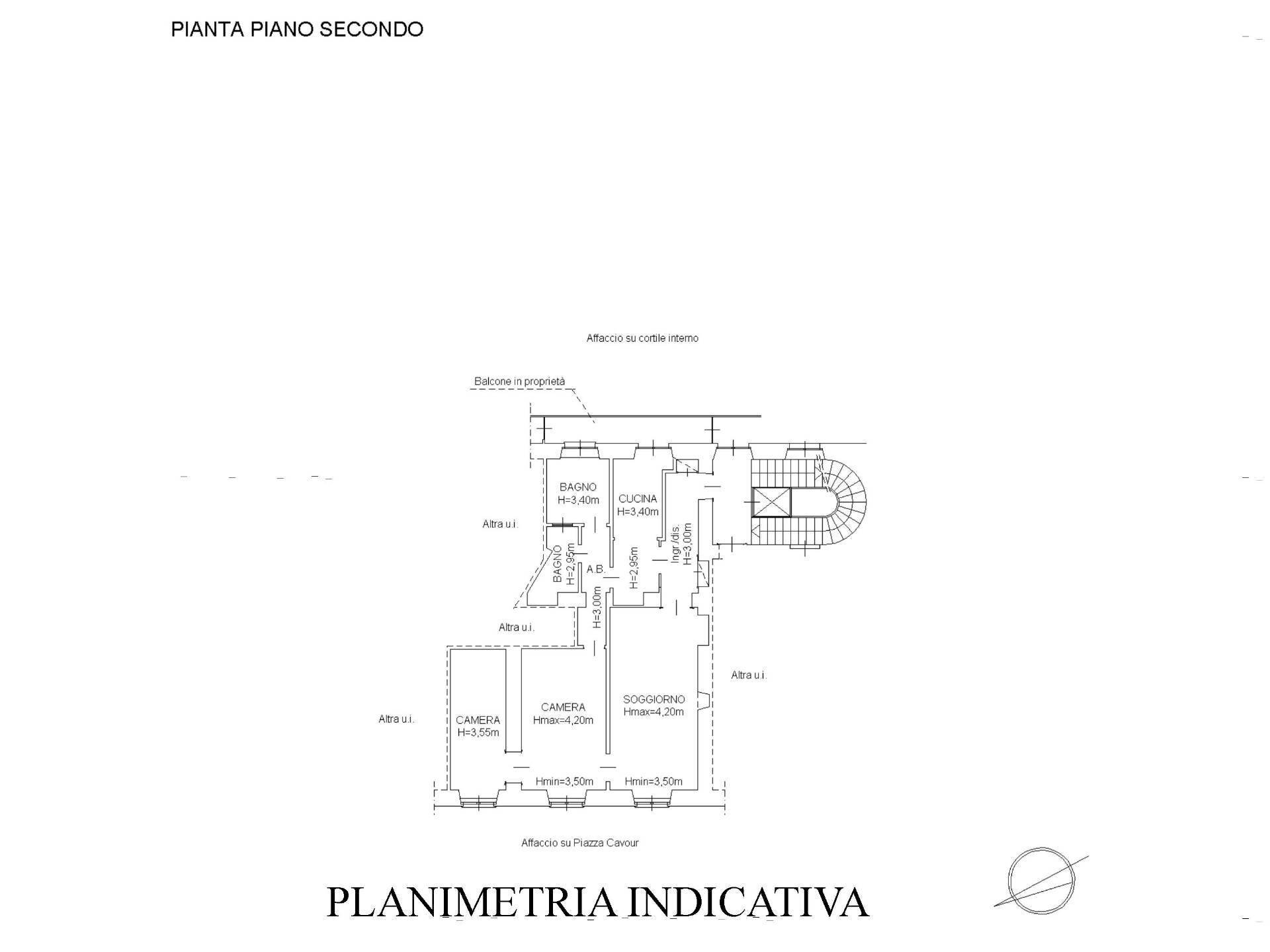 Foto 23 - Three-room apartment Piazza Cavour
 
10, Torino - floor plans 1