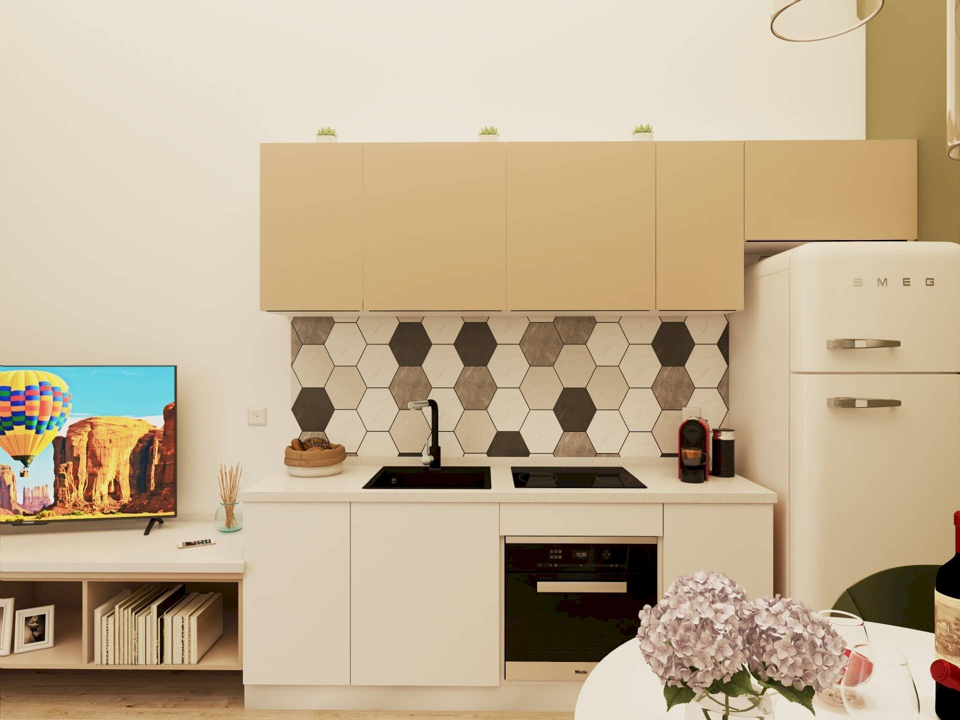 ingresso con cucina a vista - Two-room apartment Via Matteo Maria Boiardo
35, Sesto San Giovanni - photo 2