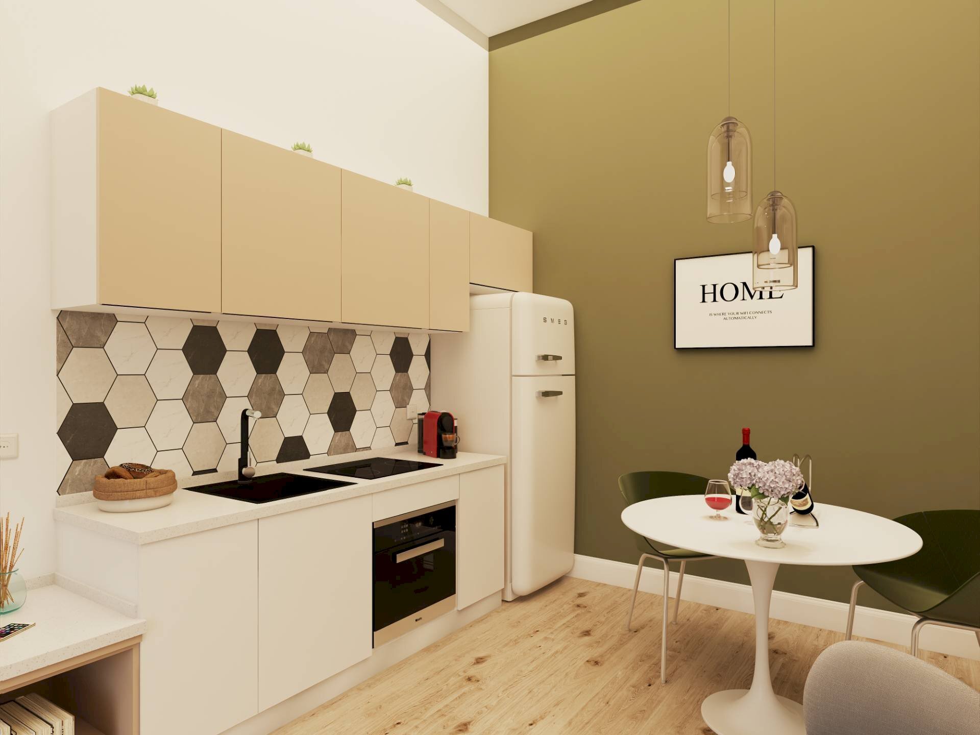 ingresso con cucina a vista - Two-room apartment Via Matteo Maria Boiardo
35, Sesto San Giovanni - photo 3