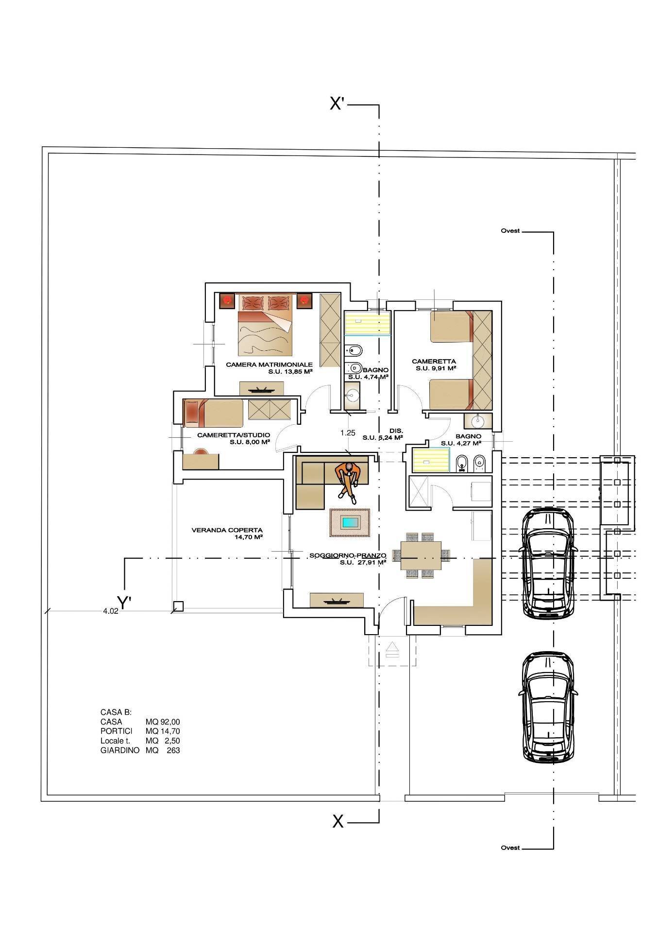 Foto 6 - Villa Via Vittorio Bruno Columbano
 
sn, Telti - floor plans 1