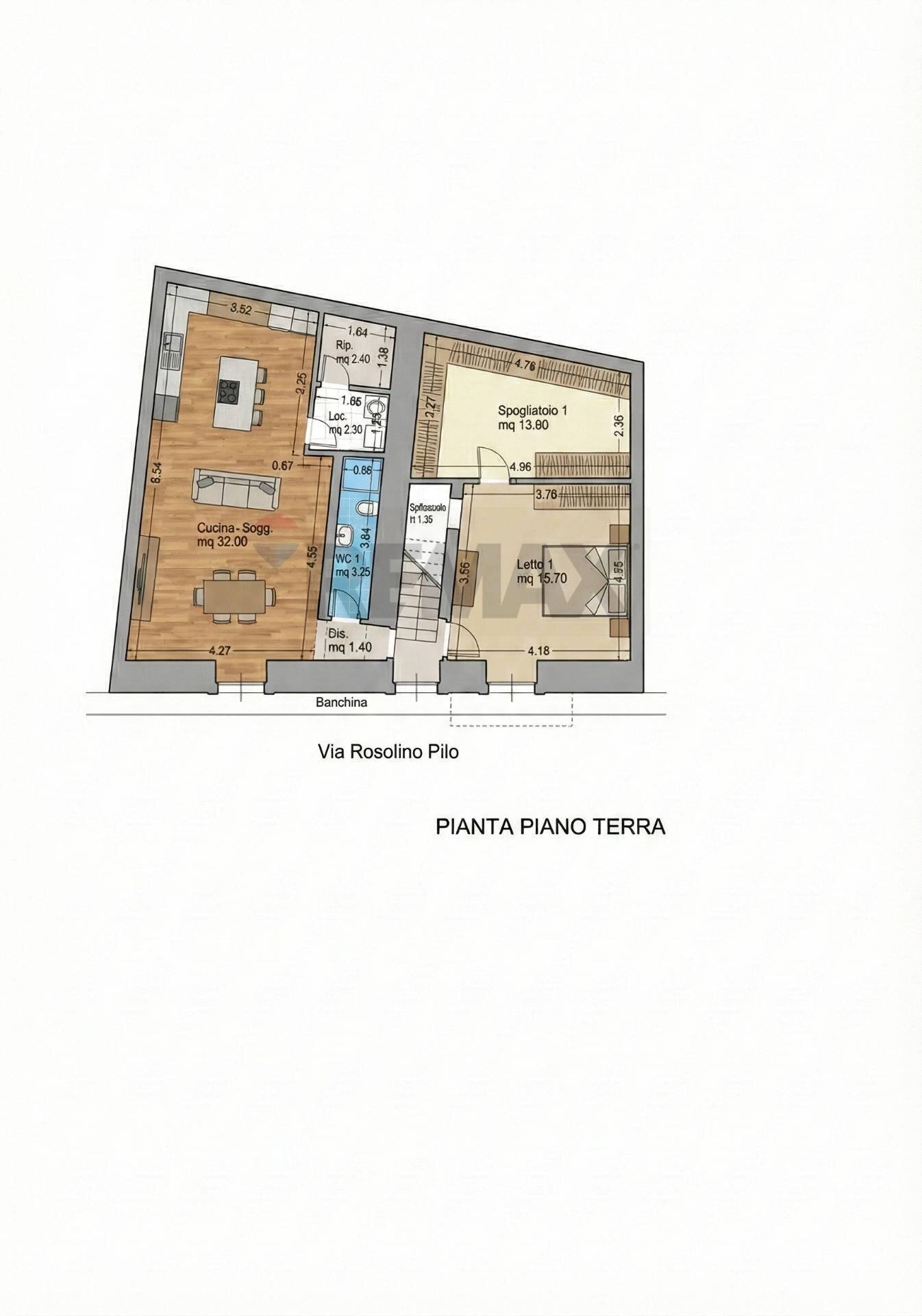 Pianta 2D - Casa indipendente Via Rosolino Pilo
 
4, Ragusa - planimetria 1