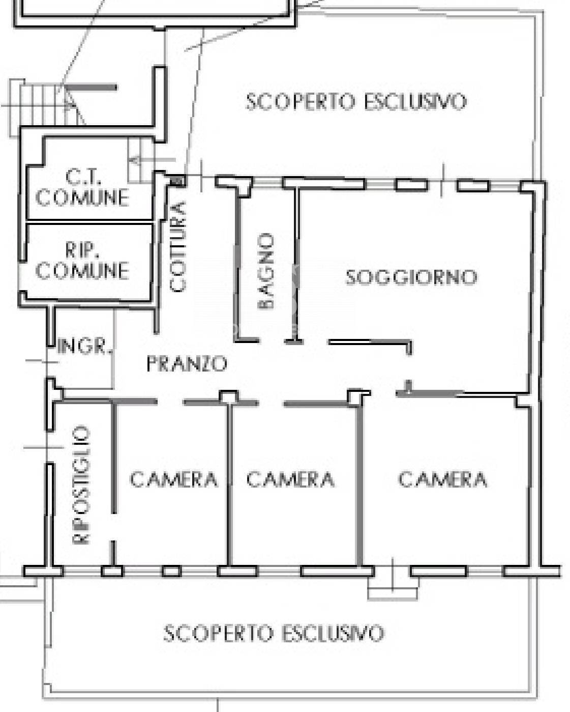 Foto 19 - Appartamento Fondamenta Santa Croce - Rizzi, Venezia - planimetria 1