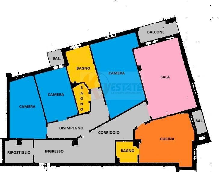 Foto 36 - Appartamento via Lussu
 
9, Sassari - planimetria 1