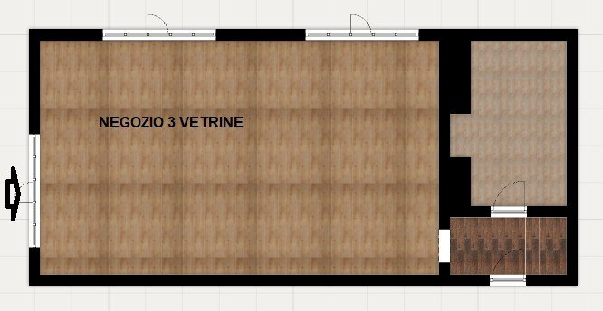 Negozio largo John Fitzgerald Kennedy, Rho - planimetria 1