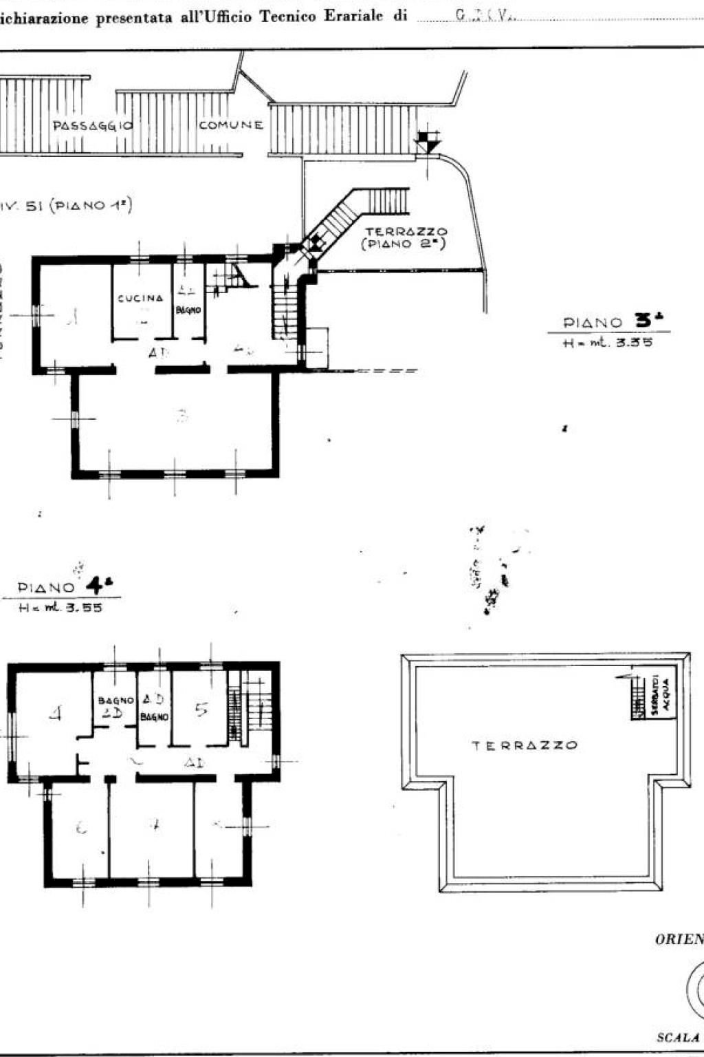 Apartment via Puggia, Genova (neighborhood Albaro) - floor plans 1