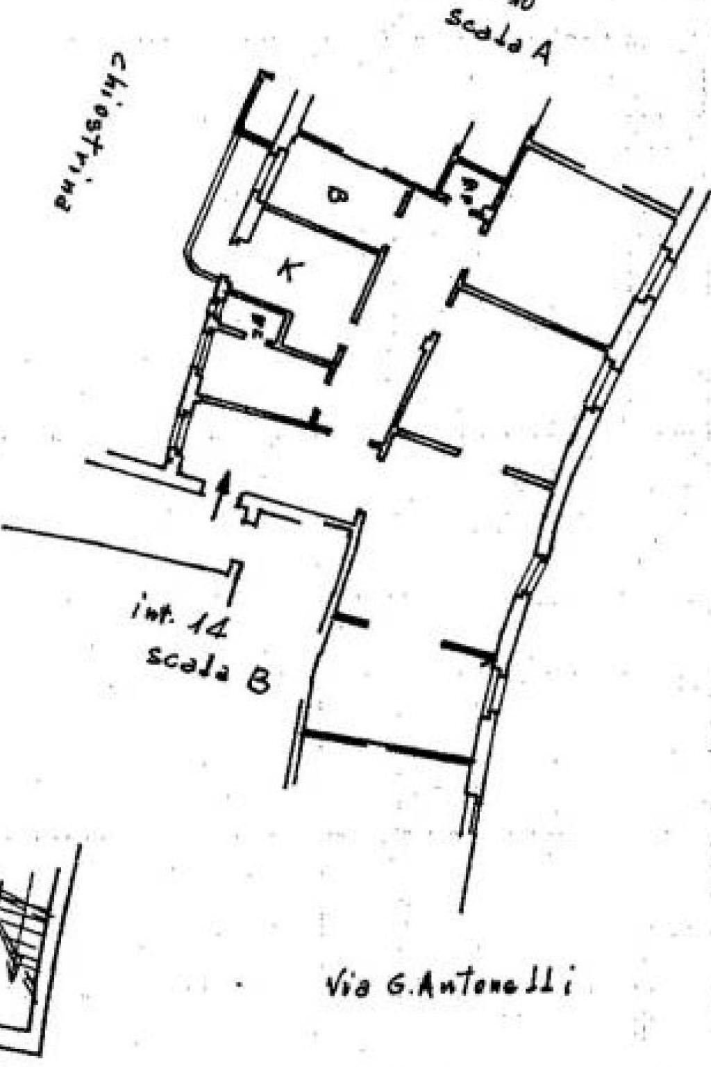 Quadrilocale via Giovanni Antonelli, Roma - planimetria 1