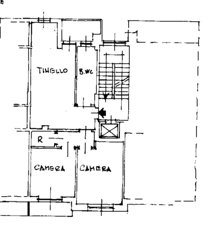 Trilocale corso Grosseto, 75, Torino (zona Borgo Vittoria) - planimetria 1