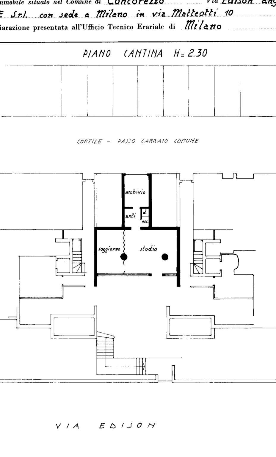 Ufficio via Thomas Alva Edison, 4, Concorezzo - planimetria 1