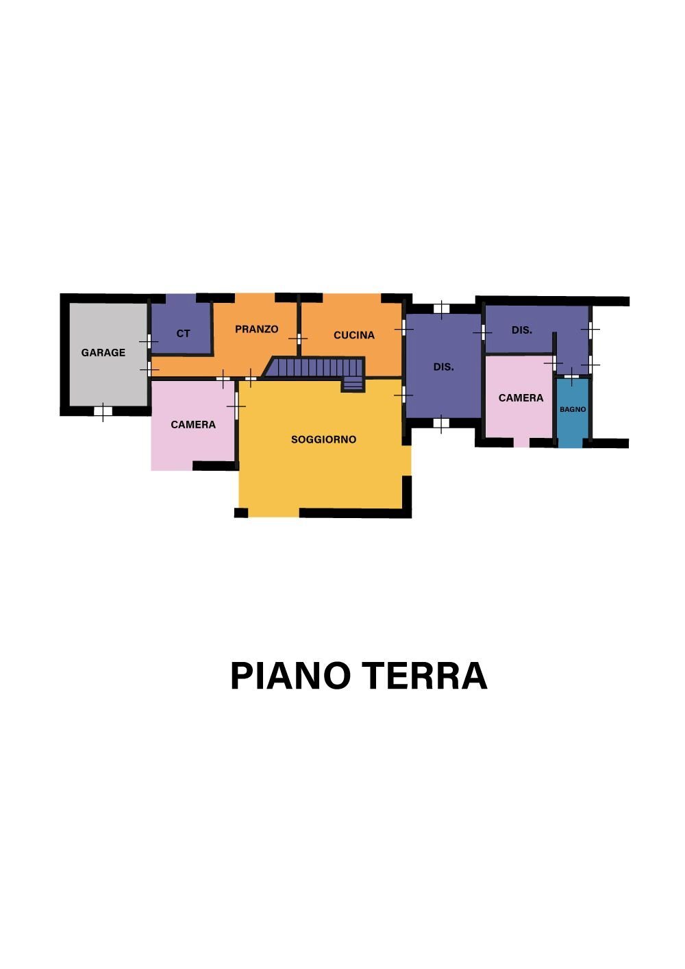 Villa via Maggiore, Ravenna - floor plans 1