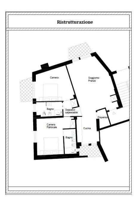 Trilocale via delle Baleari, Roma (zona Lido di Ostia) - planimetria 1