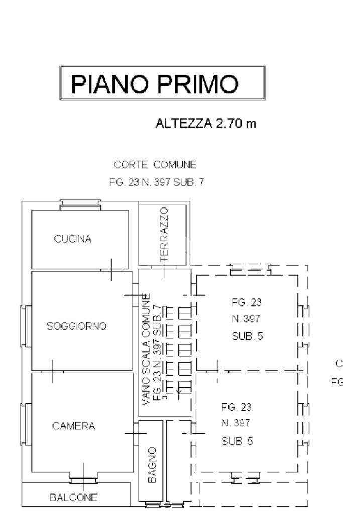 Trilocale Borgata giovalera, Coazze - planimetria 1