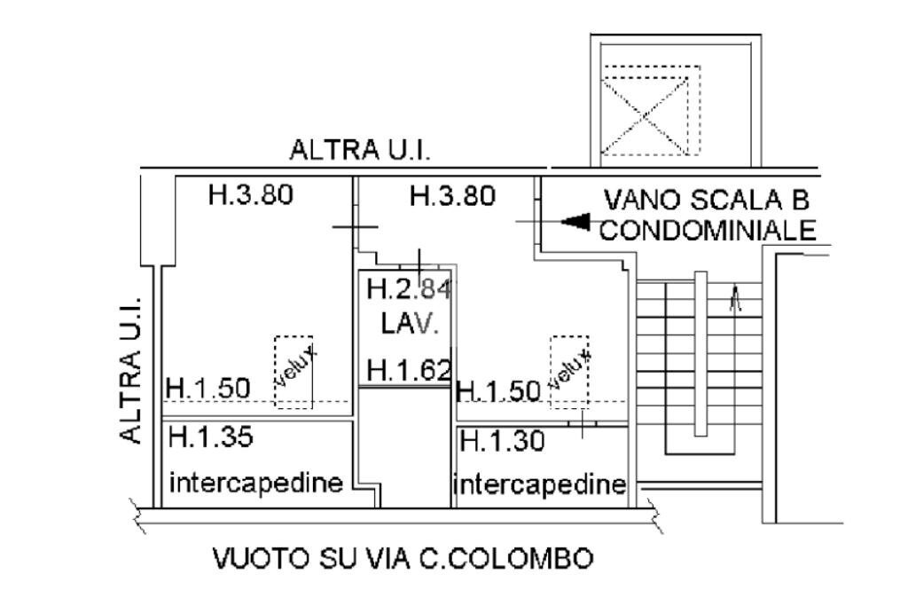 Attic Via colombo, Piossasco - floor plans 1