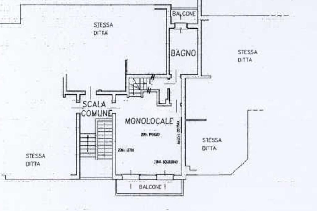 Three-room apartment Via Canale, Casalgrande - floor plans 1