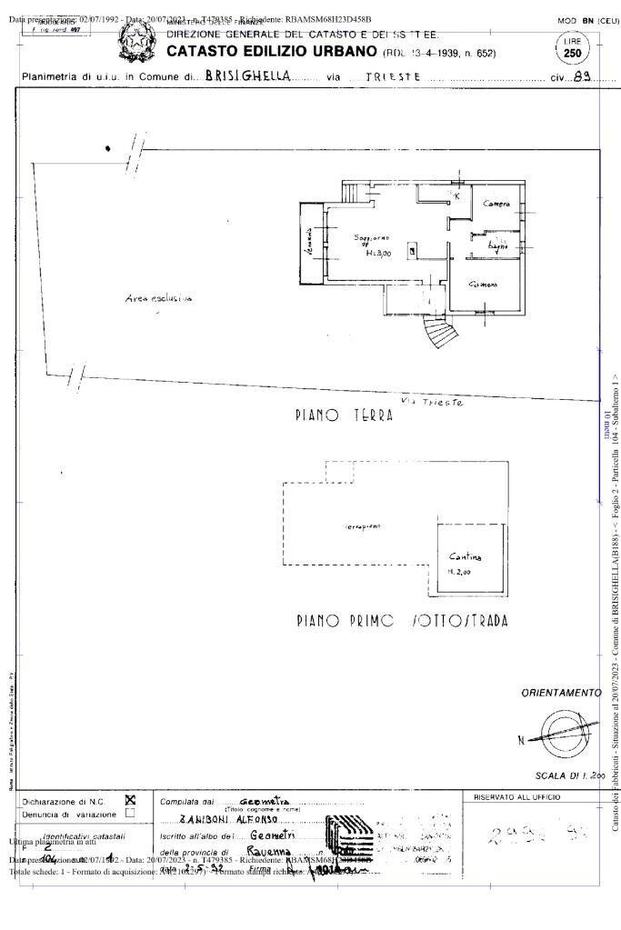 Casa indipendente Via Trieste, Riolo Terme - planimetria 1
