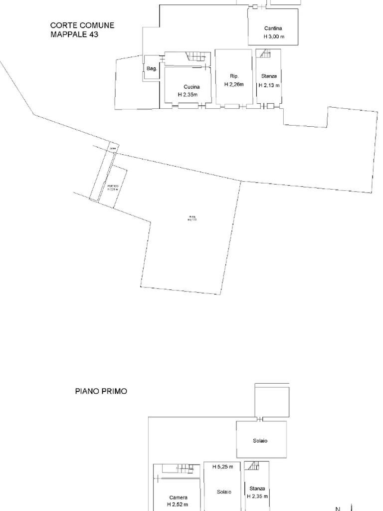 Casa semi indipendente Str. Val Sporzana, Fornovo di Taro - planimetria 1