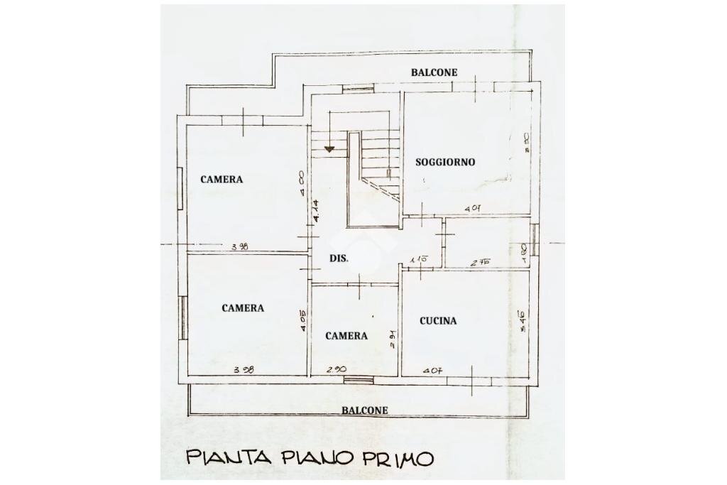 Semi-detached house Via Cesenatico, Cesena - floor plans 1