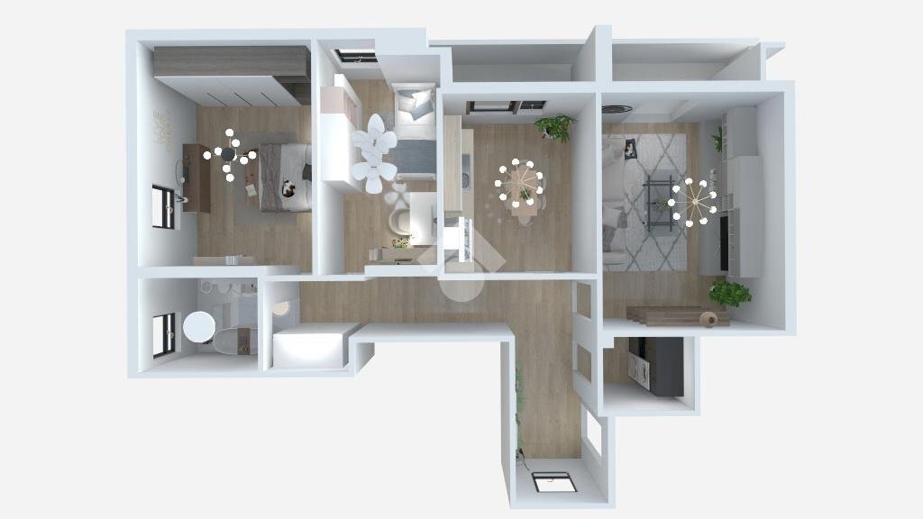 Trilocale Viale Pascoli, Santarcangelo di Romagna - planimetria 1