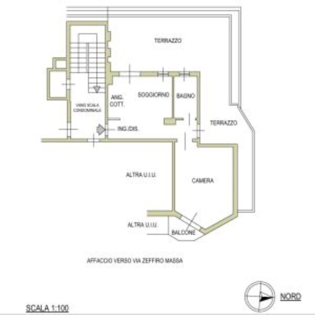 Bilocale Via Zeffiro Massa, 223, Sanremo - planimetria 1