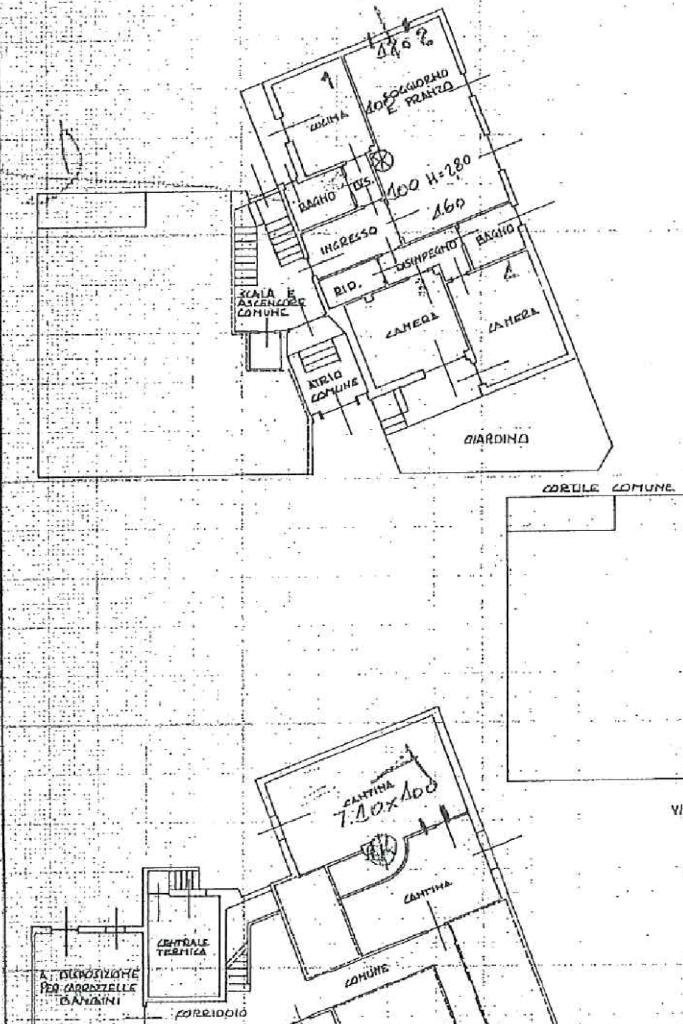 Four-room apartment Via perazzi, Novara - floor plans 1