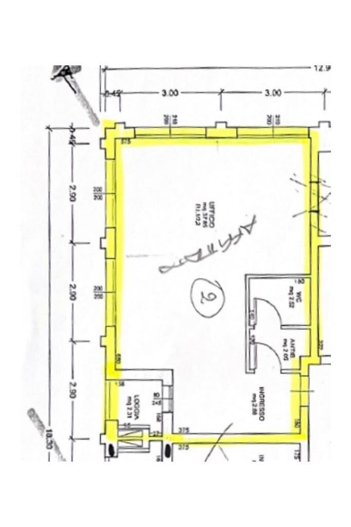 Office Via degli aviatori, Ravenna (neighborhood Teodorico) - floor plans 1