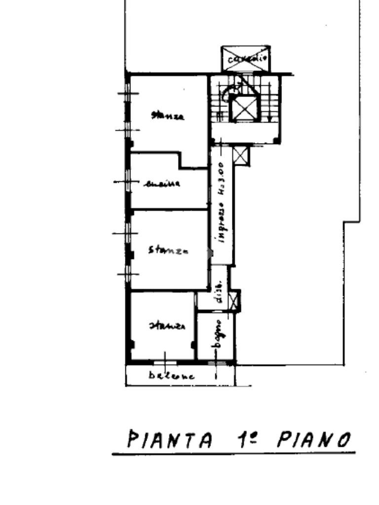Quadrilocale Via Andrea Agnello, Ravenna - planimetria 1