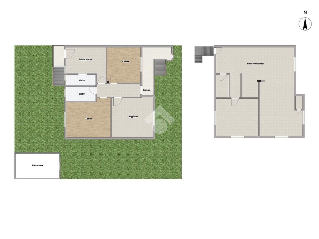 Porzione di casa Via Fratelli Di Dio, Cornaredo - planimetria 1