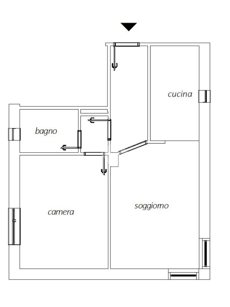 Bilocale Nona strada torre, Segrate - planimetria 1