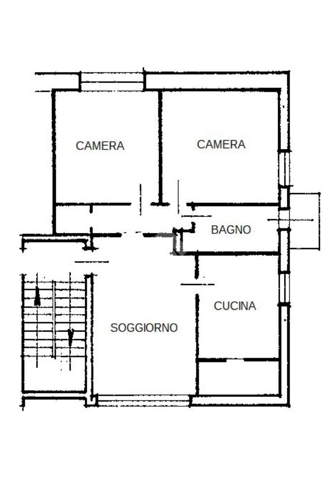 Four-room apartment Via risorgimento, Manta - floor plans 1