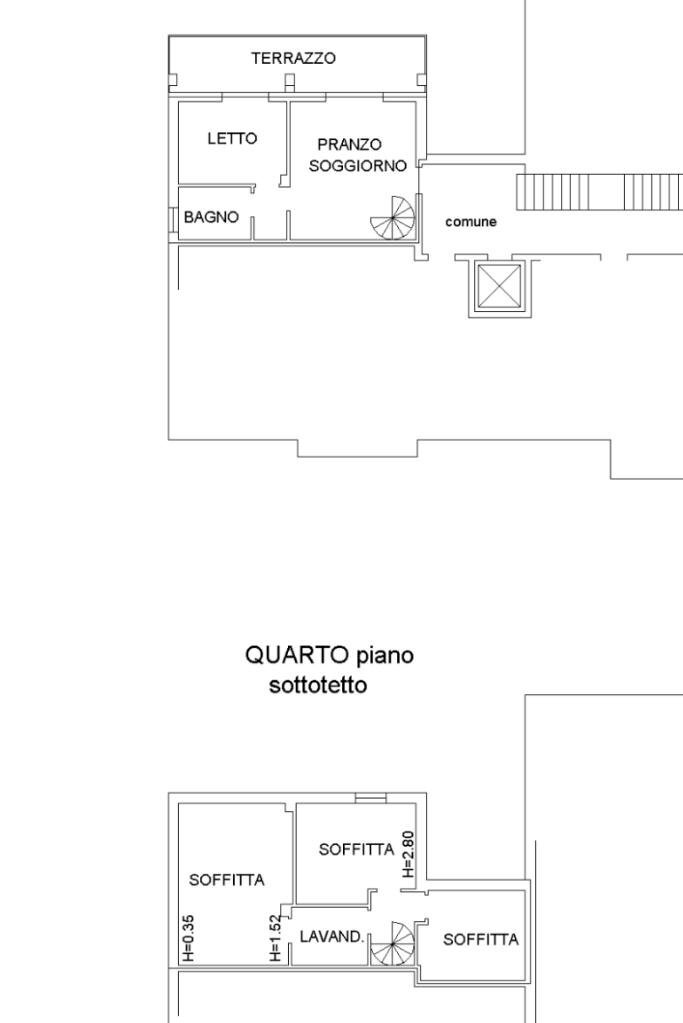 Four-room apartment Via Garofalo, Rubiera - floor plans 1